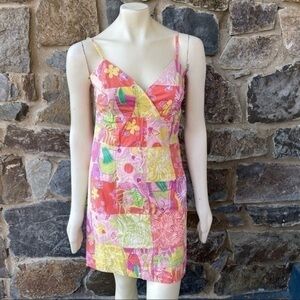 Vintage Lilly Pulitzer Chef’s Blend patchwork dress size 8